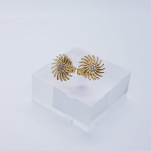 Cercei aur 14K Floarea Soarelui