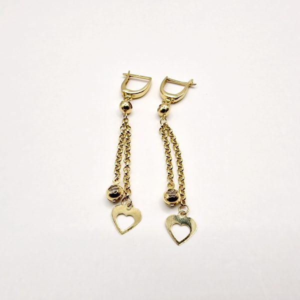 Cercei aur 14K Imina - imagine 3