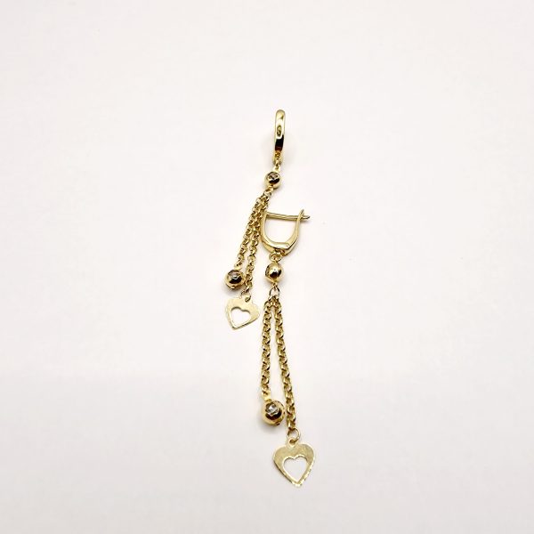 Cercei aur 14K Imina - imagine 2