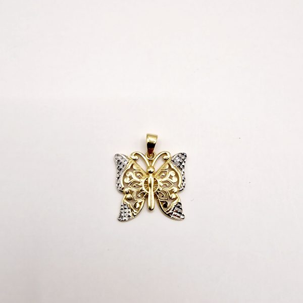 Pandantiv aur 14K Fluture - imagine 5
