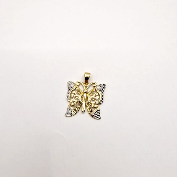 Pandantiv aur 14K Fluture - imagine 2